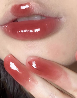 口红雨衣定妆雾面镜面水光唇釉显白